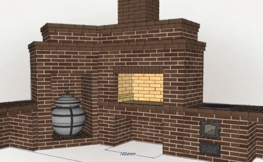 Outdoor kitchen build elements